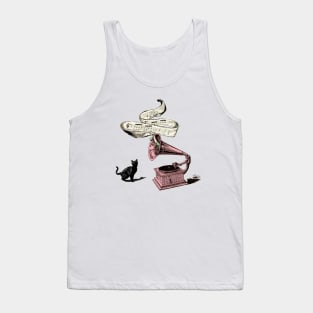 The Cat and the Song Tank Top